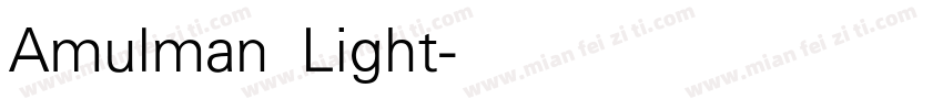 Amulman Light字体转换